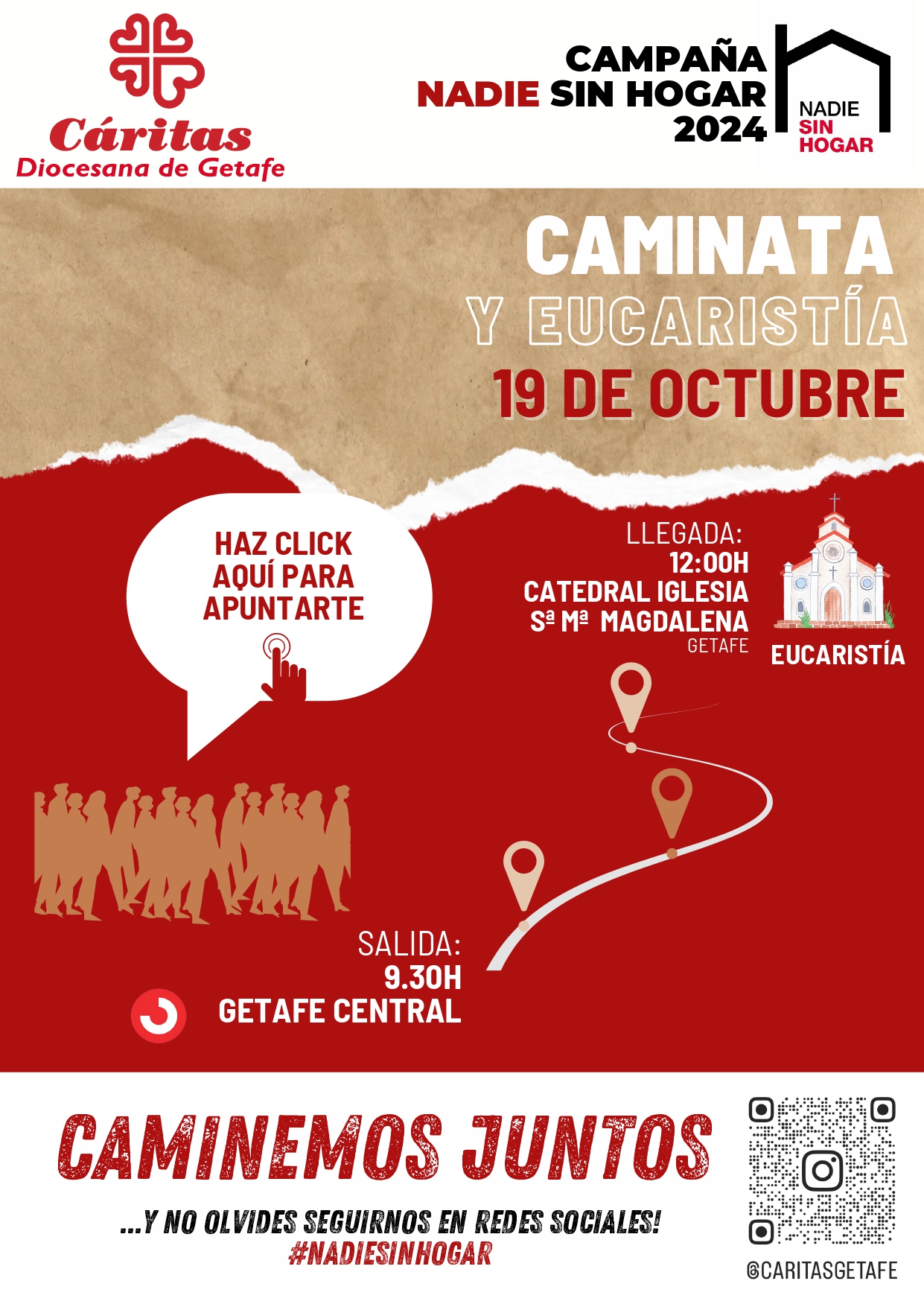 CARITAS MADRID SUR SIN HOGAR CAMINATA